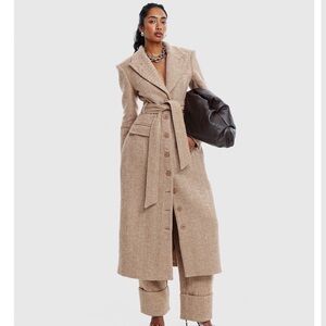 Hanifa Tan Trench Coat & Pants